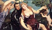 Paris Bordone Allegory with Lovers oil on canvas